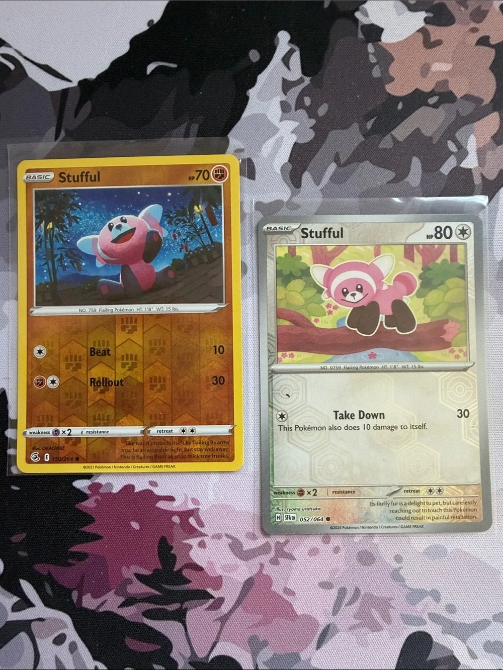 🧸 Stufful Pokémon Card Mini Lot | 2 Reverse Holo Cards ✨5/$25✨